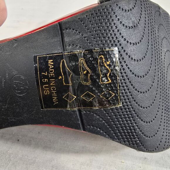 Shoe Dazzle Black and Gold Stilettos - Picture 7 of 7